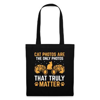 Chat Photographes Chat Amoureux Des Chats Photo - Sac en tissu - noir - Devant