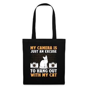 Chat Photographes Chat Amoureux Des Chats Photo - Sac en tissu - noir - Devant