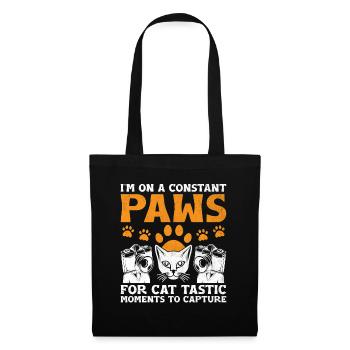 Chat Photographes Chat Amoureux Des Chats Photo - Sac en tissu - noir - Devant