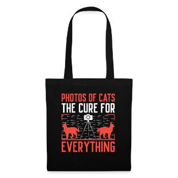 Chat Photographes Chat Amoureux Des Chats Photo - Sac en tissu - noir - Devant