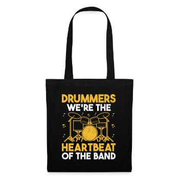 Drummers We're The Heartbeat Of The Band Drumming - Tote Bag - black - Front