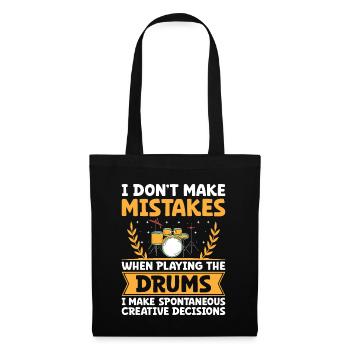 I Don't Make Mistakes When Playing The Drums Drumm - Tote Bag - black - Front