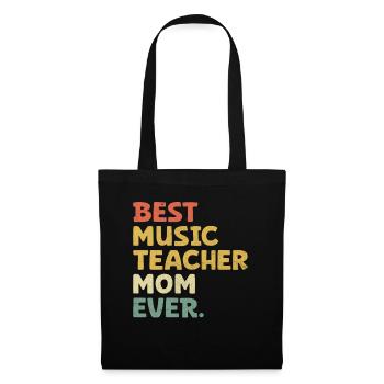 Meilleur professeur de musique maman de tous les temps Musicien Class Teachin - Sac en tissu - noir - Devant