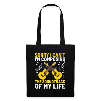 Sorry I Can't I'm Composing The Soundtrack Of My L - Tote Bag - black - Front