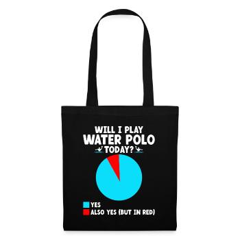 Will I Play Water Polo Today Aquatic Polo Player - Tote Bag - black - Front