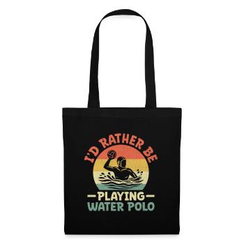 I'd Rather Be Playing Water Polo Aquatic Polo Play - Tote Bag - black - Front