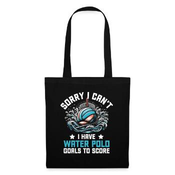 Désolé, je ne peux pas, j’ai des buts de water-polo pour marquer des buts - Sac en tissu - noir - Devant