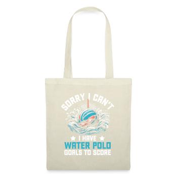 Désolé, je ne peux pas, j’ai des buts de water-polo pour marquer des buts - Sac en tissu - nature - Devant