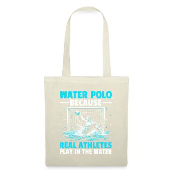 Le water-polo parce que les vrais athlètes jouent dans l’eau - Sac en tissu - nature - Devant