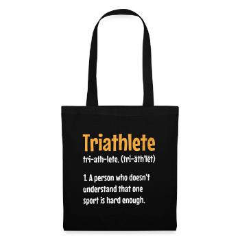 Triathlète Une personne qui ne comprend pas cela sur - Sac en tissu - noir - Devant