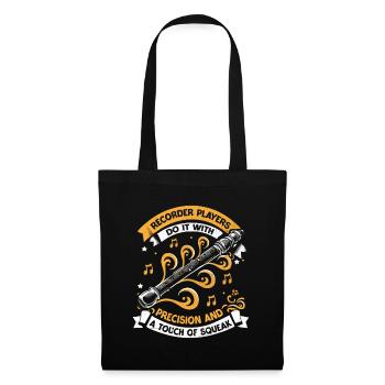 Recorder Players Do It With Precision And A Touch - Tote Bag - black - Front