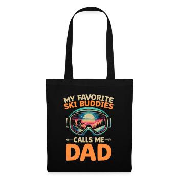 My Favorite Ski Buddies Calls Me Dad Skiing Skier - Tote Bag - black - Front