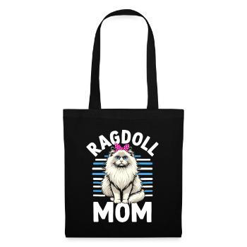 Ragdoll Mama Ragdolls Besitzer Katzenliebhaber - Stoffbeutel - Schwarz - Vorne