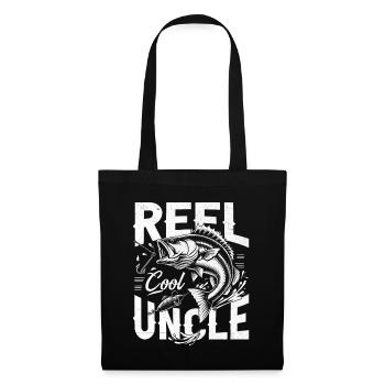 Moulinet Cool Uncle Fishing Angler Pêcheur Pêcheurs - Sac en tissu - noir - Devant