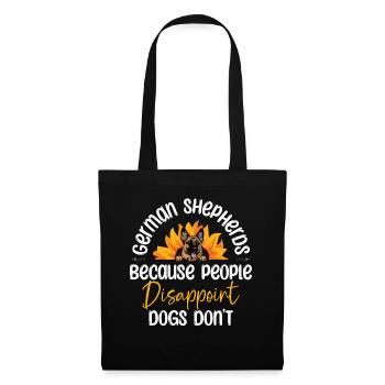 German Shepherds Because People Disappoint Dogs Do - Tote Bag - black - Front
