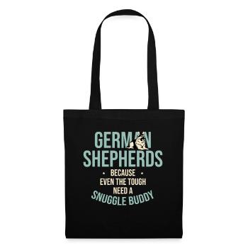 German Shepherds Because Even The Tough Need A Snu - Tote Bag - black - Front