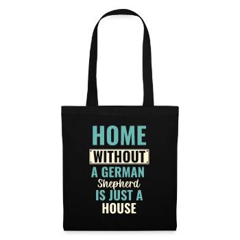 La maison sans berger allemand n’est qu’un chien domestique - Sac en tissu - noir - Devant