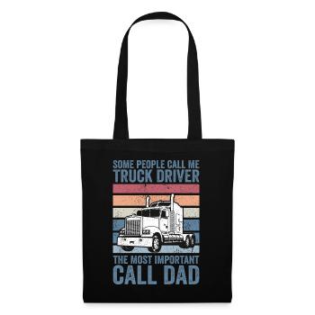 some people call me truck driver - Tote Bag - black - Front