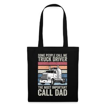 some people call me truck driver - Tote Bag - black - Front