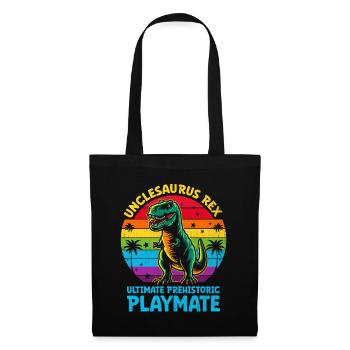Unclesaurus Rex Ultimatives prähistorisches Playmate Dino - Stoffbeutel - Schwarz - Vorne