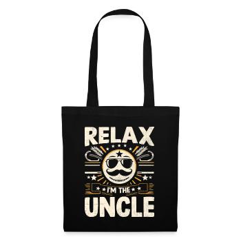 Relax I'm The Uncle Family Uncles Niece Nephew - Tote Bag - black - Front
