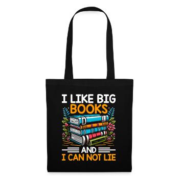 I Like Big Books And I Can Not Lie Bookworm - Tote Bag - black - Front