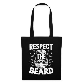 Respect The Beard Facial Hair Beards Man - Tote Bag - black - Front