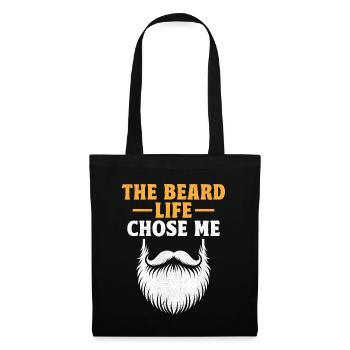 La barbe la vie m’a choisi barbes visage pilosité homme - Sac en tissu - noir - Devant