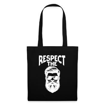 Respect The Beard Facial Hair Beards Man - Tote Bag - black - Front