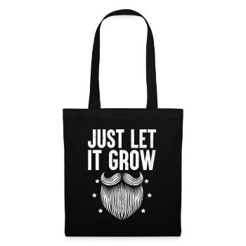Just Let It Grow Beards Bearded Beard Man - Tote Bag - black - Front