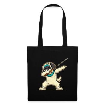 Dubbing Dog Fencer Fence Sword Epee Fencing - Tote Bag - black - Front