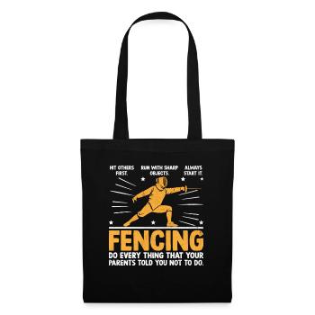 Faites tout ce que vos parents vous ont dit - Sac en tissu - noir - Devant
