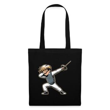 Dubbing Boy Fencer Fence Sword Epee Fencing - Tote Bag - black - Front