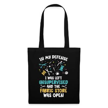 Funny Quilting Men Women Sewing Sew Quilter Sewer - Sac en tissu - noir - Devant