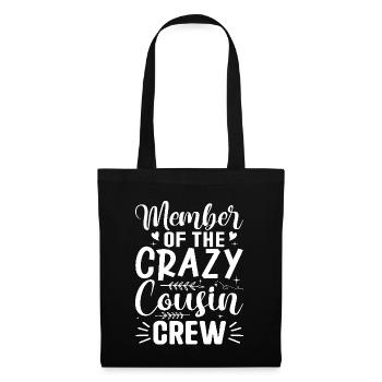 Membre de la réunion de famille de l’équipage Crazy Cousin - Sac en tissu - noir - Devant