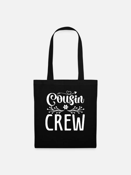 Cousin, Crew, Familientreffen, Cousins und Cousinen - Stoffbeutel - Schwarz