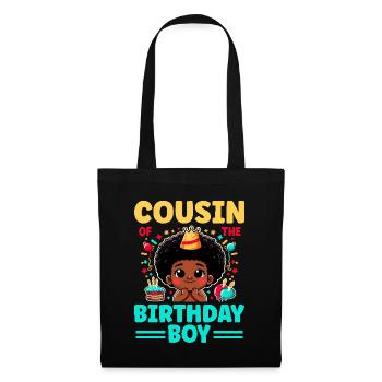 Cousin Du Garçon D’anniversaire Cousins De La Famille - Sac en tissu - noir - Devant