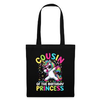 Cousin De La Princesse D’anniversaire Doublage Licorne - Sac en tissu - noir - Devant