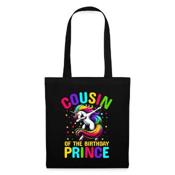 Cousin Du Prince D’anniversaire Doublage Licorne - Sac en tissu - noir - Devant