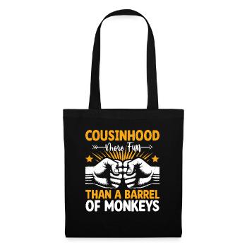 Cousinhood More Fun Than A Barrel Of Monkeys - Tote Bag - black - Front