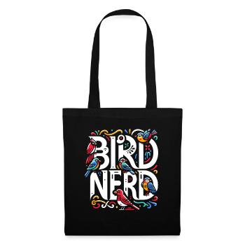 Bird Nerd Birdwatching Birder Birds Birdwatcher - Sac en tissu - noir - Devant