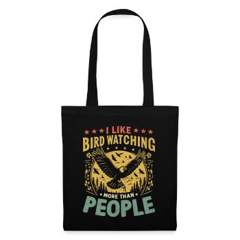 I Like Bird Watching More Than People Birder - Tote Bag - black - Front