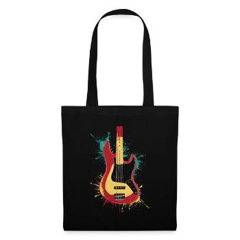 Splash Art Bassiste Bassiste Musicien - Sac en tissu - noir - Devant