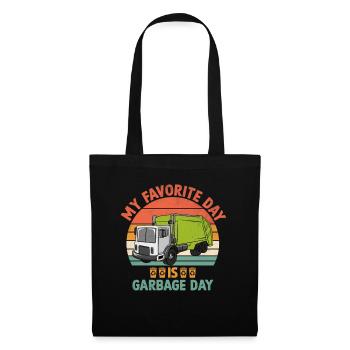 Mon jour préféré est Garbage Day Trash Collector - Sac en tissu - noir - Devant