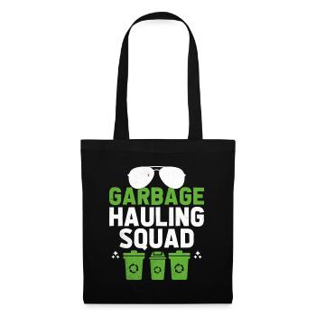 Garbage Hauling Squad Trash Collector Collecting - Tote Bag - black - Front