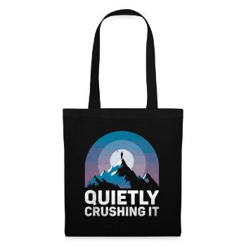 Quietly Crushing It Sayings For Introverts - Tote Bag - black - Front