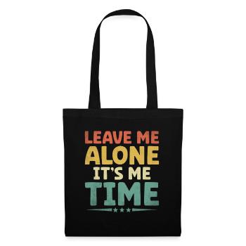 Laissez-moi tranquille C’est moi le temps de dicter pour les introvertis - Sac en tissu - noir - Devant
