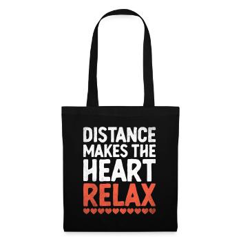 Distance Makes The Heart Relax Sayings For - Tote Bag - black - Front