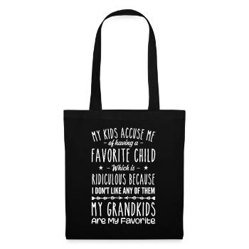 My Grandkids Are My Favorite Grandmother Grandma - Tote Bag - black - Front