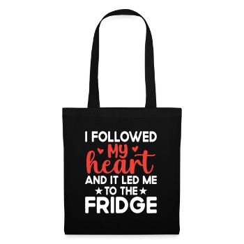 I Followed My Heart And It Led Me To The Fridge - Tote Bag - black - Front